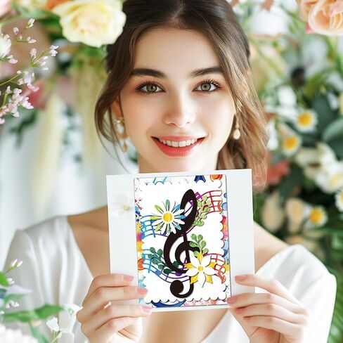 MAYJOYDIY Music Notes Die Cuts for Card Making Flower Butterfly Metal Cutting Dies Floral Vines Embossing Cutting Stencil for Scrapbooking Craft Paper Birthday Card Gift Decoration in Saudi Arabia