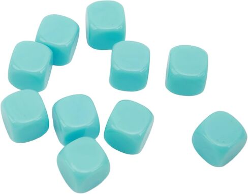 30PCS Fun Blank Dice Set, 16MM Plastic 6 Sided Round Corners Dice Cubes, Polyhedral Dice Set, DIY Puzzle Round Corner for Classroom Teaching, Board Games, Dices Game, Parties in Kuwait