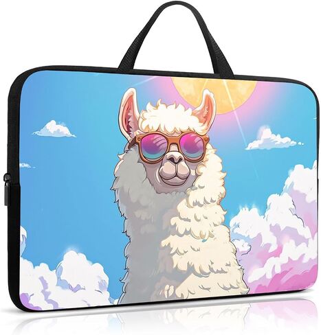 Laptop Sleeve Case 13-14 Inch, Shockproof Protective Cover, Durable Water-Resistant Bag Compatible for MacBook, HP, Lenovo, Dell, ASUS, Green Dragon Design in Saudi Arabia