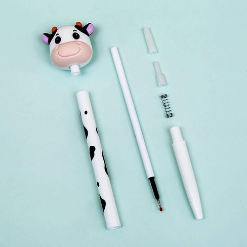 Giant Bean Bag Chairs Giant star Creative Cute Milk Cow Pen, Retractable Gel Pens, Black Gel Ink Pens, 0.5mm, Promotional Gift Stationery School Office Supply, Pack of 6pcs. (A) in Saudi Arabia