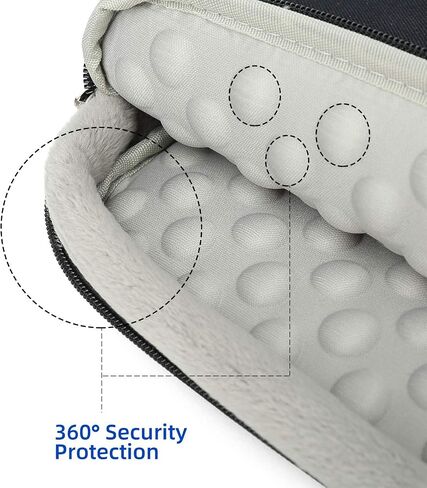 KAYOND 360° Protective 15-15.6 Inch Laptop Sleeve Case, Compatible MacBook pro 15.4（2012-2016） MacBook pro 16 and 15.6 inch Notebook Computer， Water Resistant Notebook Bag –Gray in Saudi Arabia