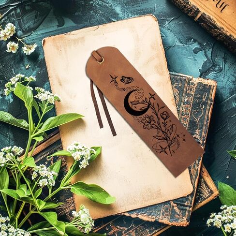 MAYJOYDIY 4Pcs Tree of Life Leather Bookmark 2×7inch Forever Growing Classic Brown Bookmark Vintage Page Markers with Leather Rope for Men Women Book Lovers Writers and Friends Gifts in Saudi Arabia