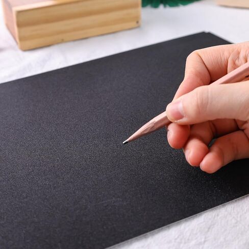 BigOtters 27 Sheets Black Glitter Cardstock Paper 8.5" x 11", Sparkly Cardstock for DIY Art Project Scrapbook Party Decoration School Supplies Bulk, 92lb/250gsm in Saudi Arabia