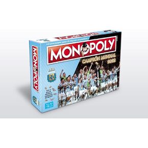 Monopoly Argentina Campeon Mundial Edition Board Game for Families and Kids Ages 8 and Up Spanish Version