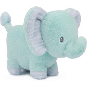 GUND Baby Safari Friends Collection Plush Elephant with Chime, Sensory Toy Stuffed Animal for Babies and Newborns, Teal, 7"
