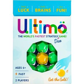 Mobi Ultimo Kids Dice Game - 1 دقيقة استراتيجية أنشطة وأنشطة تعليمية للأطفال والأسرة ، من السهل حزمة السفر مع 15 نرد لاعبان - للأعمار 8 وما فوق