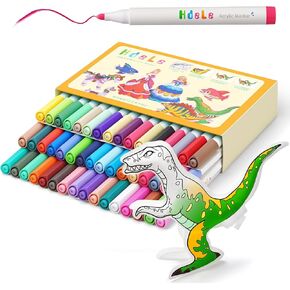 JRQ 48 Coloring Markers for Kids, Coloring Art Kit with Blow Toy, Arts and Crafts for Kids 4-6, Art Set Gifts for Girls, Boys