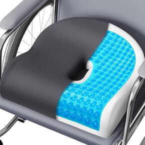 Seat Cushion Office Chair Cushion for Back & Tailbone & Sciatica Pain Relief, Black Memory Foam Desk Chair Cushion Pressure Relief Seat Cushion for Long Sitting Car Drivers, Office Worke