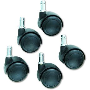 Safco Products 5132 Task Master Floor Casters ، 2 "(مجموعة من 5) للاستخدام مع Master Master ، كراسي قاسية وناعمة (تباع بشكل منفصل) ، أسود