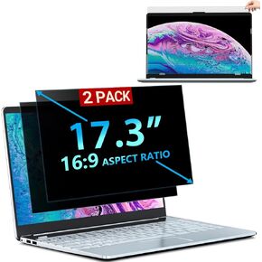 [2Pack] 2023 Upgrade 24 Inch Computer Privacy Screen Filter for 16:9 Widescreen Monitor-Anti Glare/Blue Light Privacy Screen for Computer Monitor Shield on Data Confidentiality/Easy Install in Seconds