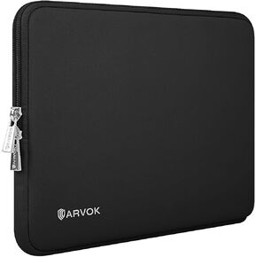 ARVOK 15 15.6 16 inch Laptop Sleeve Case,Waterproof Notebook Cover for MacBook Air 15 MacBook Pro 15 16 inch, Computer Carrying Bag for HP ThinkPad Dell Lenovo Asus Acer MSI, White