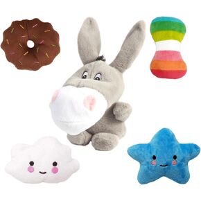 Dog Squeaky Toys Puppy Plush Dog Toy for Small & Medium Dogs （5 Pack）