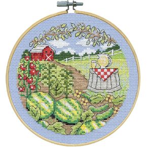 Design Works Crafts Summer Counted Cross Stitch Kit with Hoop