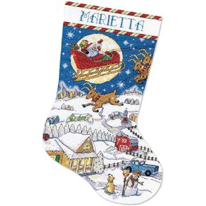 Countryside Delivery Counted Cross Stitch Stocking Kit
