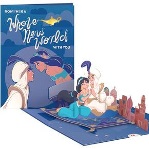 بطاقة Lovepop Valentines Day لها ، Him - بطاقات Disney المنبثقة ثلاثية الأبعاد - UP - مغامرتي المفضلة - 5 "× 7" - Notecard & Envelope فارغة