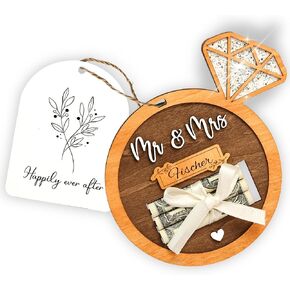 Wedding Cards For Bride And Groom - Congratulations Wedding Card Money Holder For Mr And Mrs, Funny Congrats Wedding Card, Wedding Greeting Card For Newlyweds, Marriage Wedding Gift Card