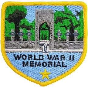 World War II Memorial Travel Souvenir Embroidered Iron on Patch