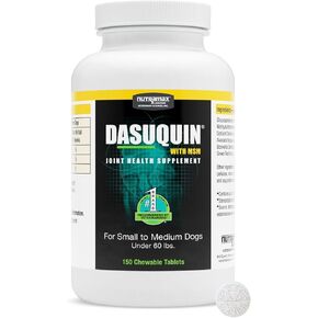 Nutramax Dasuquin with MSM Joint Health Supplement for Small to Medium Dogs - With Glucosamine, MSM, Chondroitin, ASU, Boswellia Serrata Extract, and Green Tea Extract, 150 Chewable Tablets