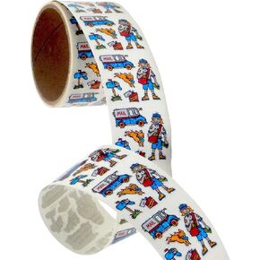 Jillson & Roberts Bulk Roll Prismatic Stickers, Sun, Moon, and Stars - 100 Repeats