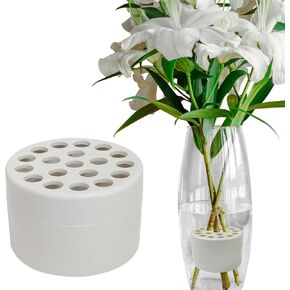 Spiral Ikebana Stem Holder for Flowers,Spiral DIY Bouquet Twister Flower Arrangement Holde for Flower Arrangement Floral Art Accessory (White) ﻿ ﻿