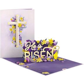 LovePop هو بطاقة عيد الفصح منبثقة - Fun Spring 3D Geting Card Gift - بطاقات عيد الفصح الدينية السعيدة للبنين والبنات والرجال والنساء - تقيس 5 "× 7"