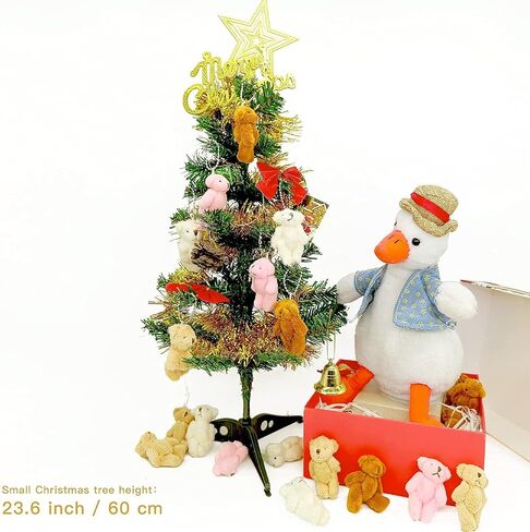 12Pcs Stuffed Plush Mini Teddy Bears, 6cm Joint Stuffed Small Teddy Bears Tiny Bear Stuffed Animal Bulk for Cake Decorations Party Favors Supplies Bag DIY Accessory Christmas Stocking … in Kuwait