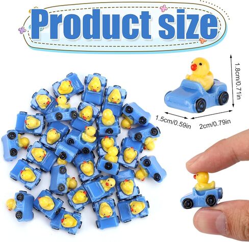 30pcs البط المصغرة ، التماثيل الصغيرة الأرجواني والأصفر تماثيل بطة صغيرة مضحكة بطة صغيرة لطيف in Kuwait