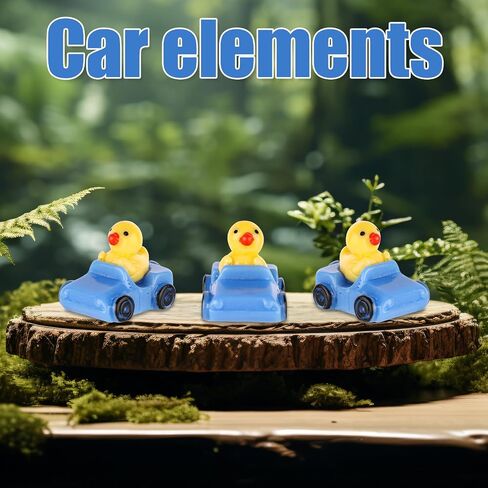 30pcs البط المصغرة ، التماثيل الصغيرة الأرجواني والأصفر تماثيل بطة صغيرة مضحكة بطة صغيرة لطيف in Kuwait
