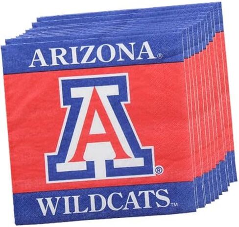 Mississippi Rebels (Ole Miss) Luncheon Napkins - Officially Licensed - 12 7/8 x 12 7/8-2-Ply Thick Napkins with University Logo, 16 Pack by Westrick in Kuwait