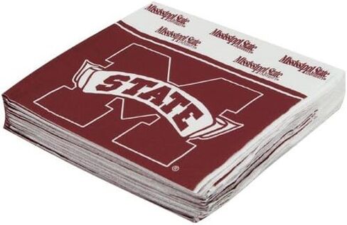 Mississippi Rebels (Ole Miss) Luncheon Napkins - Officially Licensed - 12 7/8 x 12 7/8-2-Ply Thick Napkins with University Logo, 16 Pack by Westrick in Kuwait