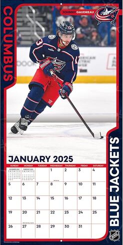 TURNER SPORTS Columbus Blue Jackets 2025 12x12 Team Wall Calendar (25998011938) in Kuwait