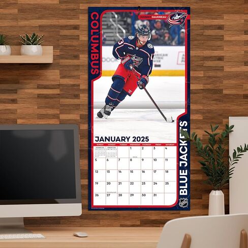 TURNER SPORTS Columbus Blue Jackets 2025 12x12 Team Wall Calendar (25998011938) in Kuwait