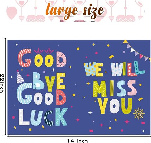 We Will Miss You Card,Farewell Party Decorations, Jumbo Farewell Card With Envelope, Funny Going Away Gift for Coworker Men Women, Goodbye Good Luck Retirement Card Guest Book Party Supplies (14x22iinch) in Kuwait