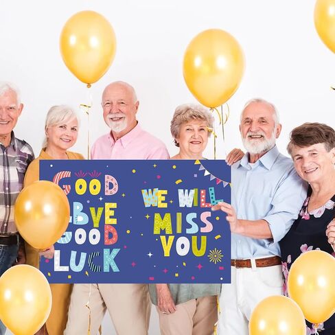 We Will Miss You Card,Farewell Party Decorations, Jumbo Farewell Card With Envelope, Funny Going Away Gift for Coworker Men Women, Goodbye Good Luck Retirement Card Guest Book Party Supplies (14x22iinch) in Kuwait