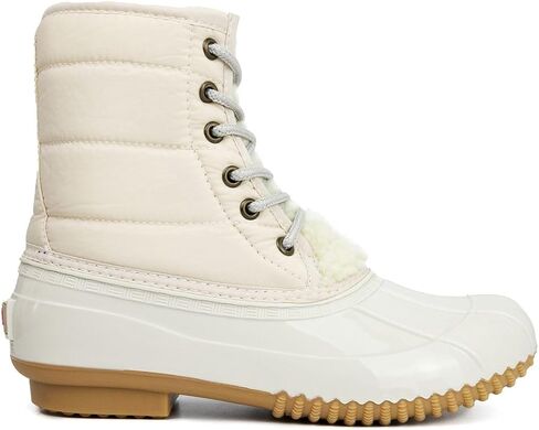 Sugar Women's Glitter Duck Boots | Stylish Lace-Up, Cozy Traction Sole | Perfect for Cold, Rainy, or Snowy Days | Trendy Booties - Skipper in Kuwait