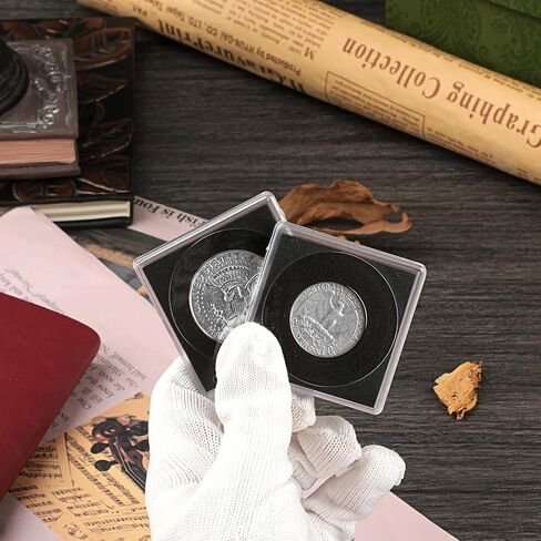 Hipiwe 30pcs Clear Coin Collection With With Sponges ، Coin Coin Spild Silver Dollar Contrection for Atmults ، Coin Coin Coin Dollar Supplies (17.5mm-40mm) in Kuwait
