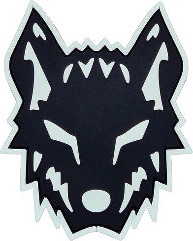 Wolf Morale Wolfpack Glow Dark Black White PVC Patch Compatible with Velcro Patches for Hats, Tactical Patches, Molle Accessories Military Patches, Backpack Patches, Patches for Backpacks in Kuwait