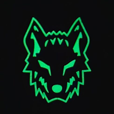 Wolf Morale Wolfpack Glow Dark Black White PVC Patch Compatible with Velcro Patches for Hats, Tactical Patches, Molle Accessories Military Patches, Backpack Patches, Patches for Backpacks in Kuwait