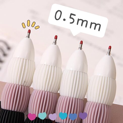 4 Pcs Cute Retractable Pens Cartoon Gel Pens Pens Soft Grip Pens 0.5mm Black Ink Pen Panda Pens Kawaii Office School Pens Supplies for Girls Boys Women Men (4Pcs Panda) in Saudi Arabia