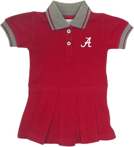 Two Feet Ahead Girls Newborn Polo Bodysuit Cheerleading Style Dress College Sports Fan Apparel in Saudi Arabia