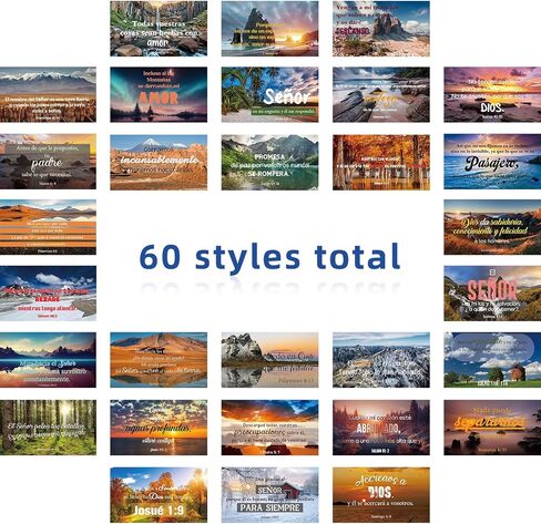 240 Pcs Regalos Cristianos En Español Tarro De Versículos Bíblicos Frasco De Versículos Bíblicos En Español Spanish Bible Verse Cards Regalos Cristianos Para Mujer Tarjetas(Landscape) in Kuwait