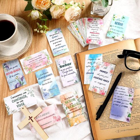 240 Pcs Regalos Cristianos En Español Tarro De Versículos Bíblicos Frasco De Versículos Bíblicos En Español Spanish Bible Verse Cards Regalos Cristianos Para Mujer Tarjetas(Landscape) in Kuwait