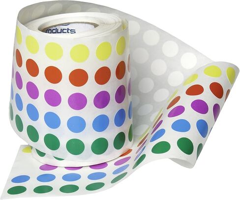 SP Bel-Art Cryogenic Storage Labels; Roll of 9.5mm Dots for 0.5-1.5ml Tubes, Assorted (5000 Labels) (F13492-9502) in Kuwait