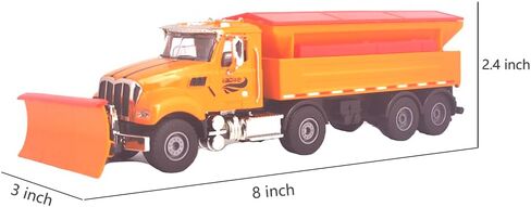 Ailejia Snow Plow Trucks Toy Diecast Metal Kids Pullback Toy US Style Truck Sweep Snow Vehicle for Kids (Snow Plow Truck) in Saudi Arabia