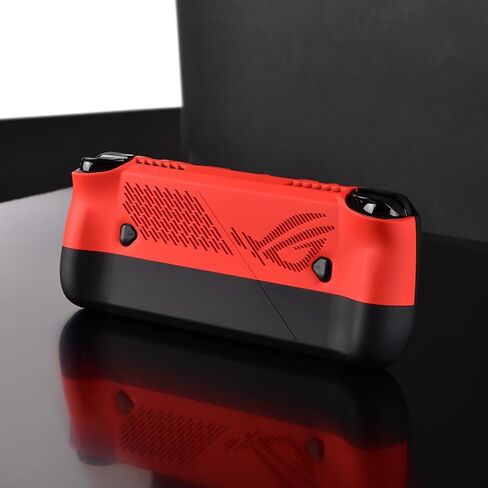 UYIYE Protective Case for Asus ROG Ally X 2024, 360° Hard Shell, Anti-Slip, Anti-Sweat Coating (Black Bag +RBCase) in Saudi Arabia