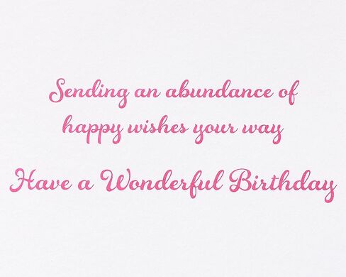 Papyrus Birthday Card for Her - BCRF Partnership (An Abundance of Happy Wishes) in Saudi Arabia
