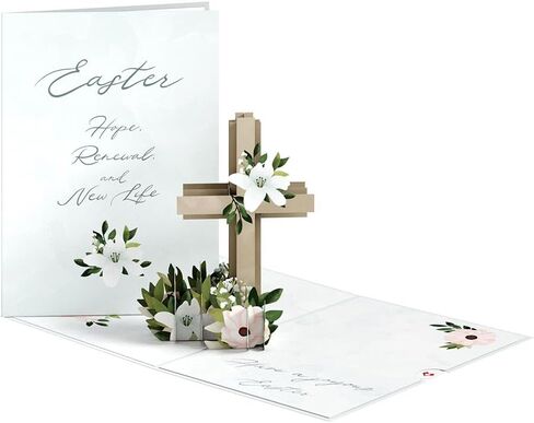 Lovepop He is Risen Pop-Up Easter Card - Fun Spring 3D Greeting Card Gift - Religious Happy Easter Cards for Boys, Girls, Men, and Women - Measures 5" x 7" in Kuwait