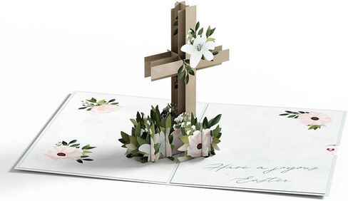 Lovepop He is Risen Pop-Up Easter Card - Fun Spring 3D Greeting Card Gift - Religious Happy Easter Cards for Boys, Girls, Men, and Women - Measures 5" x 7" in Kuwait