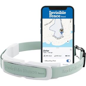 Invisible Fence GPS Dog Fence & Tracking Collar Bundle with Training Flags (White) & Treat Bag (Blue), Wireless GPS Tracker Collar, for Medium & Large Dogs, Waterproof - 1 Year Subscription Included