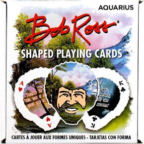 AQUARIUS Bob Ross Playing Cards - Bob Ross Shaped Deck of Cards for Your Favorite Card Games - Officially Licensed Bob Ross Merchandise & Collectibles